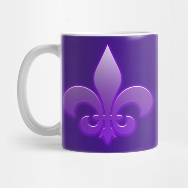 Purple Fleur De Lis by Lil's Shop